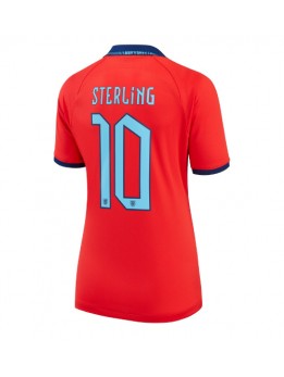 England Raheem Sterling #10 Replika Borta Kläder Dam VM 2022 Kortärmad